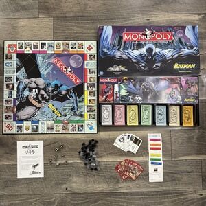 2005 Parker Brothers Monopoly Batman Collector's Edition Board Game 99% Complete